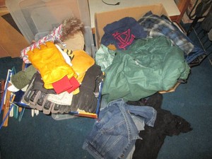 Large assortment of mens jackets, ...