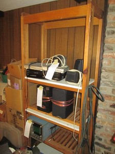 Wood 5-tier shelf structure no co...