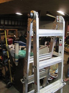 Aluminum gorilla ladder multi-posit...