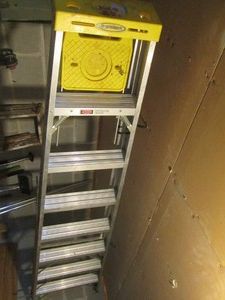Werner aluminum 8ft ladder...