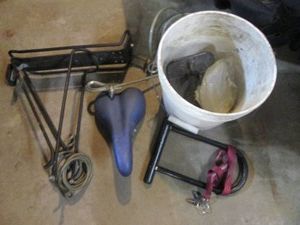 Variety of assorted bicycle accesso...