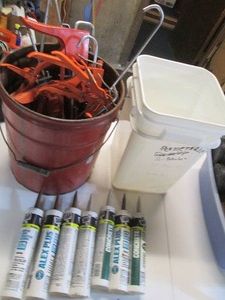 Caulking guns, caulking and cement ...