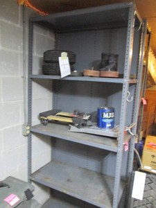 Metal 5-tier storage shelf approx 7...