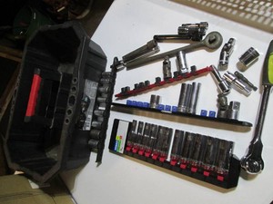 Husky Tool tray with a rail clips a...
