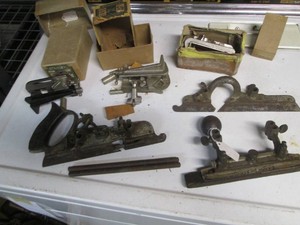 Vintage Stanley doweling jugs and planes