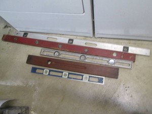 Collection of vintage levels