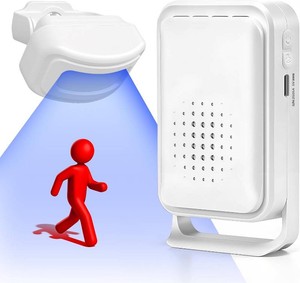 $20 Wireless Motion Sensor Bed Alarm for Elderly - Fall Prevention System for Dementia Patients & Seniors - Caregiver Pager with 5 Volume Levels for Home Safety (1 Caregiver Pager1 Sensor)