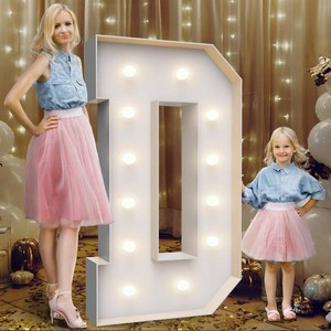 $29 4FT Marquee Light Up Letters D,Party Decoration Large Marquee Light Up Letters with Weighted Water Bag,Pre-cut Foam Board Set Can Be Used for Birthdays,Weddings,Baby Anniversaries  Includes Stand and Weighted Water Bag for Wedding, Birthday, Annivers