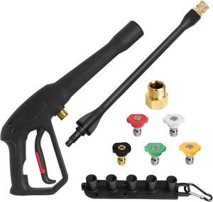 $37 Pressure Washer Spray Gun, for Ryobi Pressure Washer Gun  with Jet Wand and 5 Spray Nozzles, M22-14MM, M22-15MM