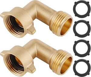 90-Degree Hose Elbow For RVs   Solid Brass Construction