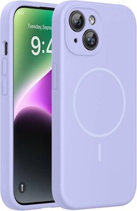 $21 Miracase Silicone & Magnetic for iPhone 14 Case, Light Purple