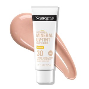 Neutrogena Purescreen Mineral Tinted Sunscreen SPF 30, Light, 1.1 fl oz