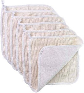 Soft Weave Washcloth for Face - Face Washcloths - Exfoliating Washcloths for Dead Skin - Exfoliating Towel Pack - Bulk - Washcloths Scrubber for Body and Face - Towel - 5 Pack