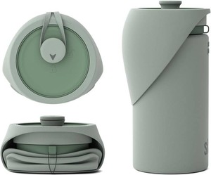 $22 S KER Portable Dog Water Bottle, Collapsible Water Bottle for Dogs Perfect for Walking, Hiking and Outdoors  Works as a Portable Water Bowl  Designed in Montreal - 750ml