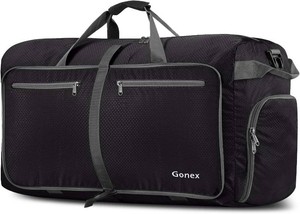 $36 Gonex 60L Foldable Travel Duffle Bag with Shoe Compartment, Lightweight