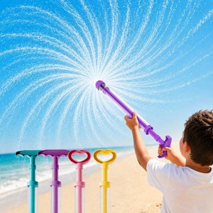 Water Spray Gun Fireworks 4 Pack, Firework Pattern Squirt Water Blaster with Pull Pump Action, Summer Pool Beach Ourdoor Water Toys for Kids Adults, Water Pistol Gifts for Boy Girl