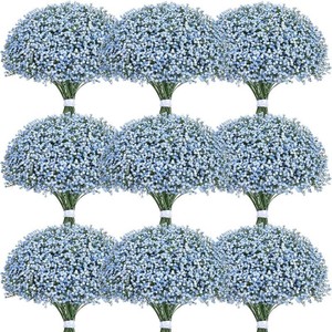 $30 30 Pcs Real Touch Babys Breath Artificial Flowers, 21 Blue Babys Breath