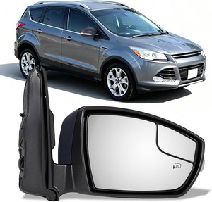 $34 Passenger Side Mirror Compatible With 2013-2016 Ford Escape Right Side Mirror with Power Heated Blindspot Glass Manual Folding Puddle Light and Signal Blinker 12Pins) FO1321437