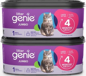 $27 Litter Genie Jumbo Refill Bags, 2-Pack, 56 ft of Continuous Film