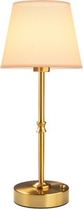 $26 EppieBasic Cordless Table Lamp Rechargeable Fast Charging & Long Lasting - 2700K Warm Light Samll Vintage Gold Lamps for Women Housewife - Dinning Living Room Bedroom