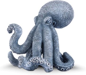 $36 Octopus Statue Nautical Decor, Resin Kraken Sculpture for Home & Bathroom Shelf, Unique Sea Life Figurine Art Gifts for Ocean Lovers & Gothic Room D cor