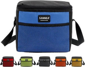 6 Can5L Lunch Bag for Women Men Portable Lunch Box Small Cooler Bag Soft Collapsible Reusable Insulated Lunch Tote for Everyday Work Travel (Blue)