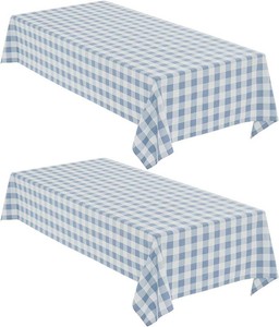 $20 2 Pack Gingham Tablecloth Rectangle Checkered Tablecloth Washable