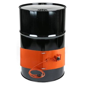 $55 55 Gallon Drum Heater, Steel Drum Barrel Heater Band Pad 55gal Kit with Thermostat for Metal Bucket Oil Lube Water 120 Volt 1200 Watt, 5 x 68.5
