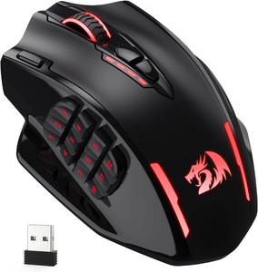 $38 Redragon M913 Wireless RGB MMO Gaming Mouse 16000 DPI Remapping Keys