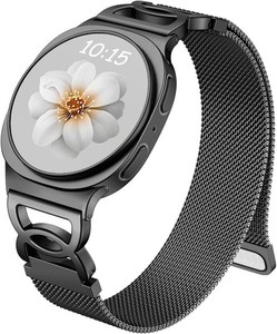 Adorve Metal Strap Compatible with Galaxy Watch 98 Band 40mm 44mm, Galaxy Watch 8 Classic Band 46mm, Milanese Magnetic No Gap Strap for Samsung Watch Bands for Women with Unique Design