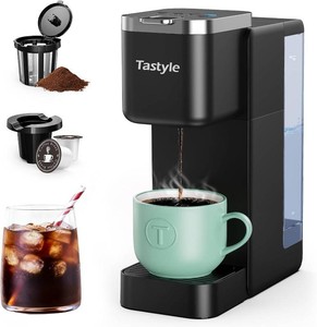 $70 Tastyle Single Serve Coffee Maker for K Cups and Grounds with 3 Brew Styles