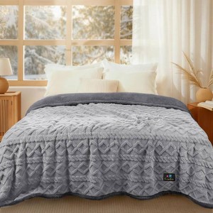 $60 Luciphia Waterproof Blanket for King Bed Reversible Fleece Couch Cover