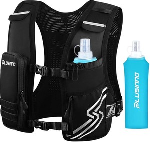 $23  VEST ONLY  PLUSINNO Running Vest for Men Women, Runners Vest with 500ml Water Bottle