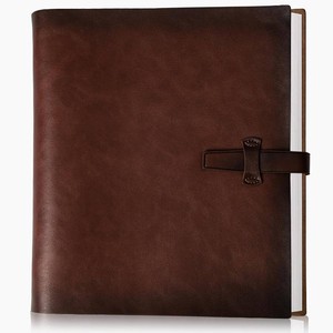 $27 Photo Album 4x6 300 Photos, Genuine Leather Photo Albums with Writing Space with 30 Writing Paper, Travel Family Wedding Kids Graduation Ultrasound Baby Picture Album Scrapbook Photo Album (Simple)
