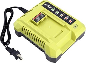 $27 Replacement for Ryobi 40V Battery Charger, OP401 Charger Compatible with Ryobi 40V Lithium Battery OP4040 OP4050 OP4050A OP40601 OP4026 OP4015 OP4030 Fast Charger