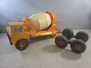 (EC1) Vintage Mighty Tonka Pressed Steel Ready Mixer Missing Rear Axle Part - 19 Long