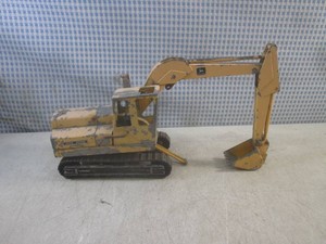 (G-1) Vintage Ertl Diecast Metal John Deere Constuction Excavator