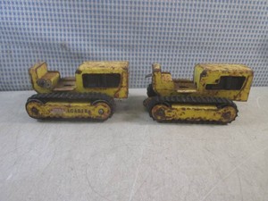 (CS) 2 Vintage Tonka Pressed Steel Loaders 8 Long