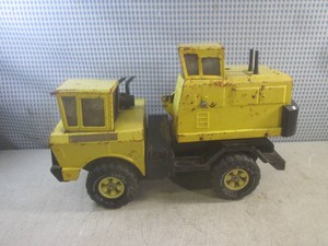 (F-0) Vintage Mighty Tonka Pressed Steel Crane and Shovel Truck - Missing The Crane Boom - 18 Long