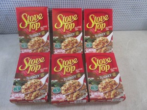 (C-1) 6 Boxes of Turkey Stove Top Stuffing Mix Past Date