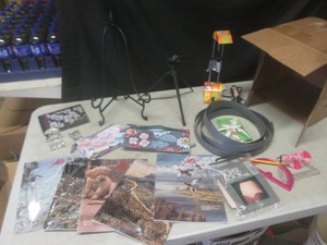 (BR2) Lot of Random - Lamp, Camera Tripod, Magazines and Other Misc