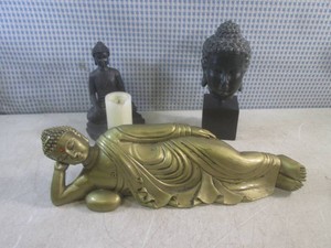 (CSB) 3 Buddha Figures - Laying Down is 15 Long