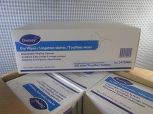 (A-1) Case of 2000 Dry Wipes Disposable Wirping System 4 Inner Boxes of 500