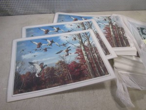 (A-4) Stack of New Wildlife Scene Placemats12 x 16