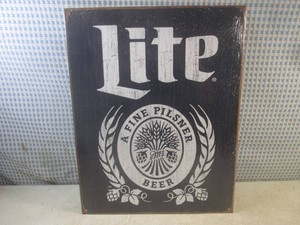 (EC1) Lite Beer Metal Sign 16 x 12 12 - New in Shrink Wrap