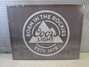 (EC1) Coors Light Beer Metal Sign 16 x 12 12 - New in Shrink Wrap
