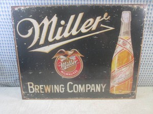 (EC1) Miller Brewing Company Metal Sign 16 x 12 12 - New in Shrink Wrap