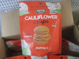 (C-2) 16 Bags of Cauliflower Crisps Buffalo 2 Boxes of 8 Past Date