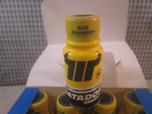 (B-1) 12 Bottles of Matador Energy Blue Raspberry Flavored Past Date
