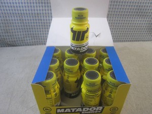 (B-1) 12 Bottles of Matador Energy Blue Raspberry Flavored Past Date